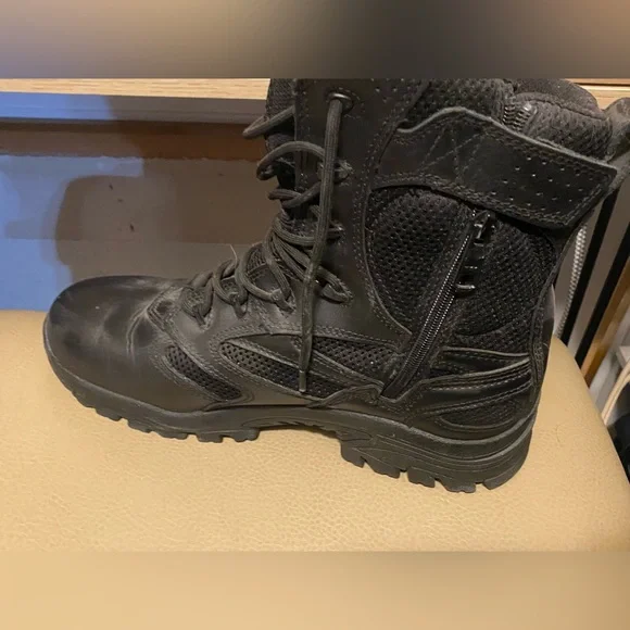 Men's thorogood Black Leather boots - Picture 1 of 4